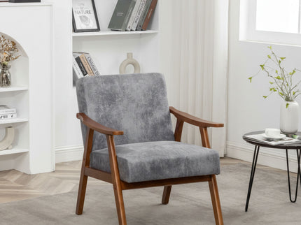 Accent Chair, Classic Mid Century Modern For Extra Seating
