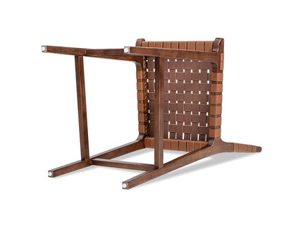 Andre - Counter Stool With Back - Pecan Brown