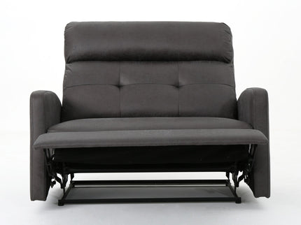 Alma - Contemporary Upholstered Loveseat Recliner - Slate