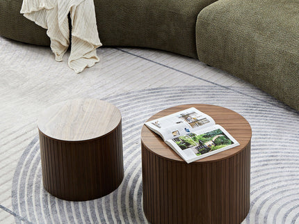 Handcrafted Nested Table Set, 2 Pieces