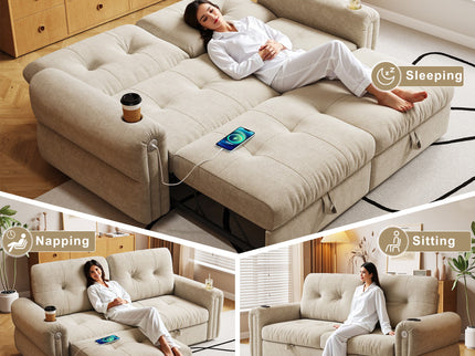 Cloud Like Convertible Sofa Bed With For Living Room