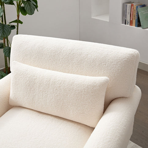 Elegant Circular Armrests, Ergonomic Lumbar Support, Vintage Roman Column Legs, Luxurious Large Size, Enhances Living Room Aesthetics, For Living Room, Bedroom And Study