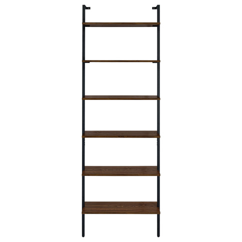 Christy - Owens - 6 Shelf Wall Bookshelf - Walnut