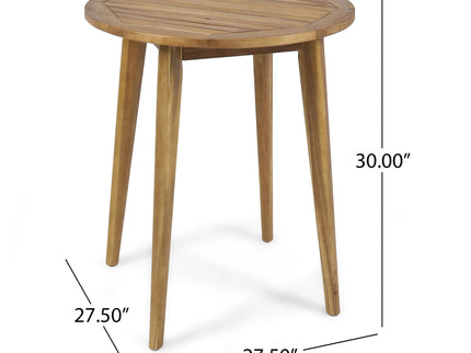 Stamford - Modern Outdoor Bistro Table With Water Resistant - Teak