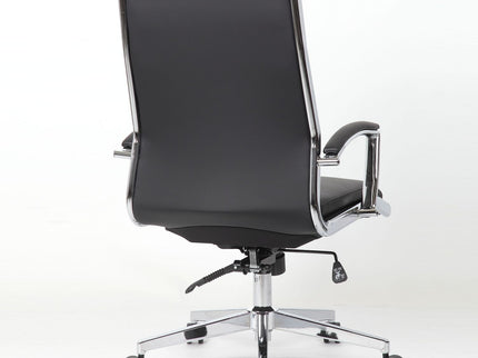 Breathable Mid Back Swivel Computer Chair With Foldable Armrest - Black