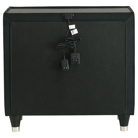 Mika - 2 Drawer LED Nightstand With USB