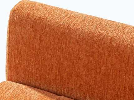 Modern Accent Chair, Arm Chairs For Living Room, Upholstered Mordern Armchair, Comfy Soft Padded Lounge Chair In Small Space, Bedroom, With Pillow, Solid Wood Leg