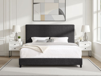 Platform Bed & Upholstered Headboard