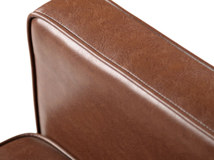 Mid-Century Modern Recliner With Button Tufted Waffle Stitch