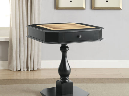 Bishop - Reversible Chess Checker Game Table With Game Tray (Chess Fingures Not Included)