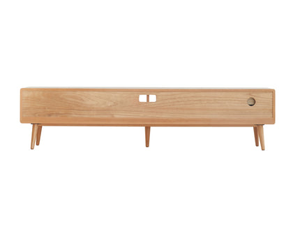 TV Cabinet With Chinese Changhong Glass Doors, Two Drawer Storage Space TV Standing