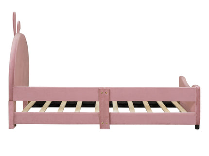 Upholstered Daybed With Rabbit Ear Shaped Headboard