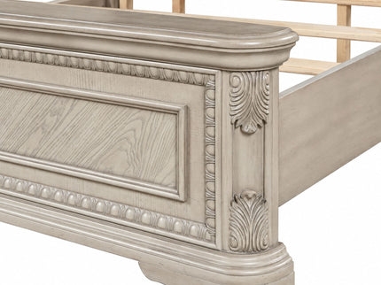 Panel Canopy King Bed - Gray