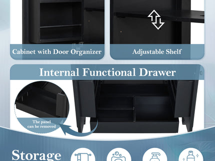 Double Sink Bathroom Vanity Set With Wall Mount Mirror Cabinet