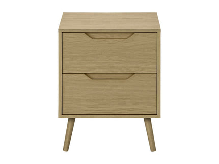 Accent Table With Storage Drawers - Natural