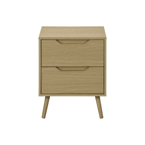 Accent Table With Storage Drawers - Natural