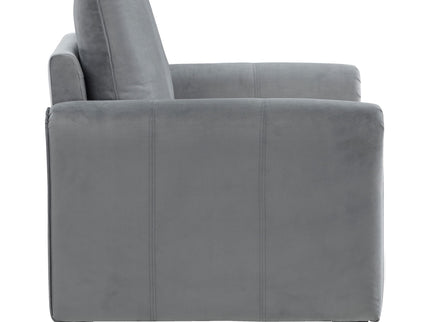 Dixon - Upholstered Rolled Arm Accent Chair - Gray