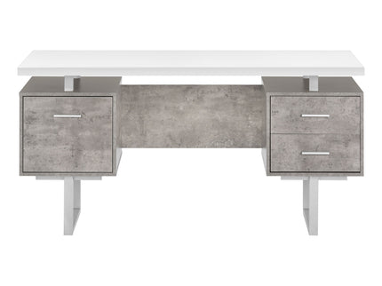 Computer Desk For Home Office, Laptop, Left, Right Set - Up, Storage Drawers, Contemporary & Modern