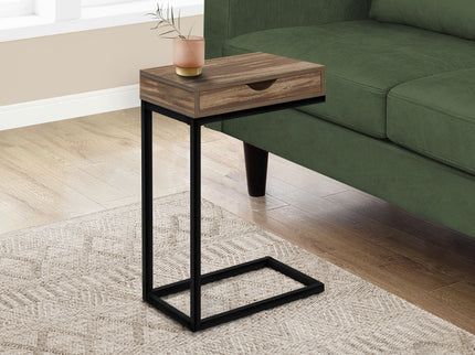Accent Table, C - Shaped Contemporary Elegant Desig