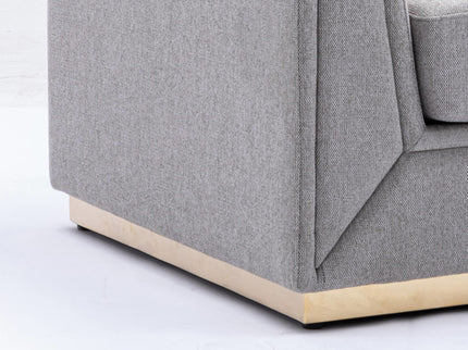 Valin - Linen Chair For Living Room - Gray