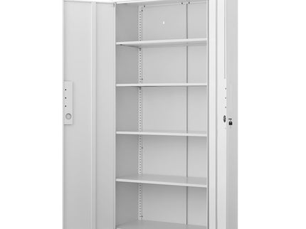 2 Door File Cabinet With Lock, 4 Adjustable Shelves, Heavy-Duty