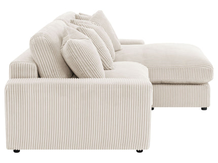 Upton - Reversible Sectional Sofa With Oversized Chaise - Sand