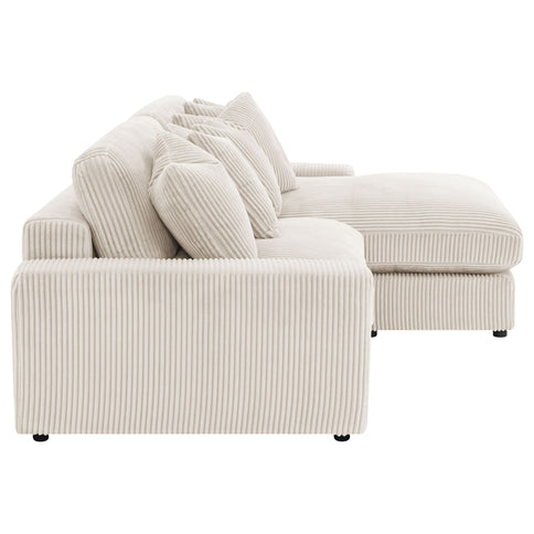Upton - Reversible Sectional Sofa With Oversized Chaise - Sand