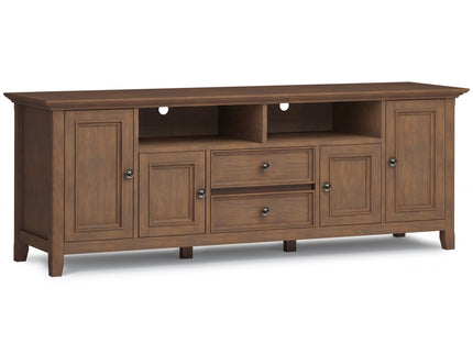 Amherst - Wide TV Media Stand - Rustic Natural Aged Brown