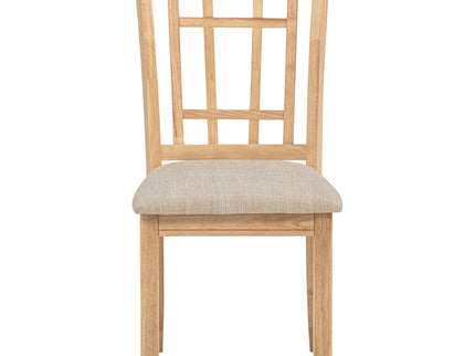 Davis - 5 Piece Oval Extension Leaf Dining Set With Pedestal Base - Light Oak