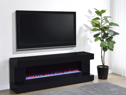 TV Stand Fireplace Console With Bluetooth Speaker