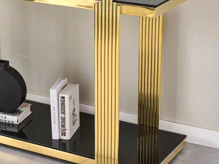 Console Table With Double Tier Storage