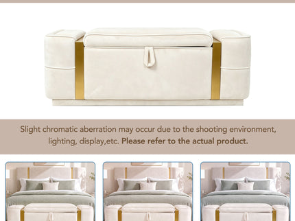 Storage Bench Upholstered Ottoman Bed End Bench With Lift Top Storage