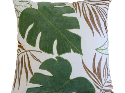 Autumn Vibes Leaf Accent Pillow