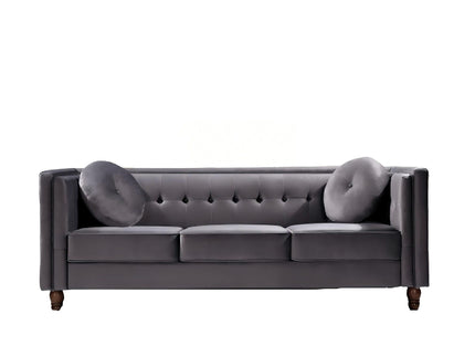 Chesterfield Sofa With Square Arms For Living Room