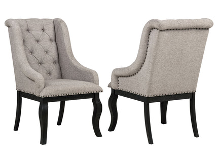 Kinzler - Arm Chair (Set of 2) - Tan / Black