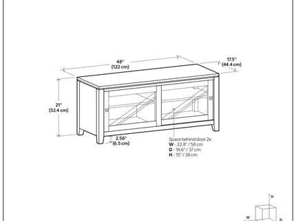 Cosmopolitan - Handcrafted TV Media Stand