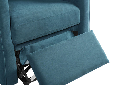Power Lift Recliner Barrel Shape Reclining Chair With Footrest And Side Pocket