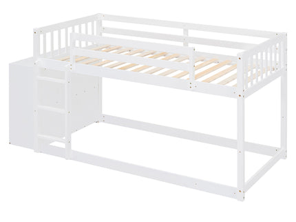 Bunk Bed With 4 Drawers And 3 Shelves