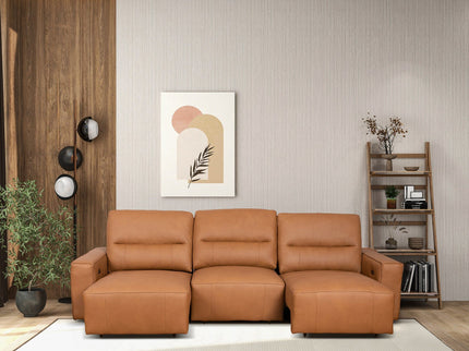 Grant - Triple Power Convertible Sofa - Cognac