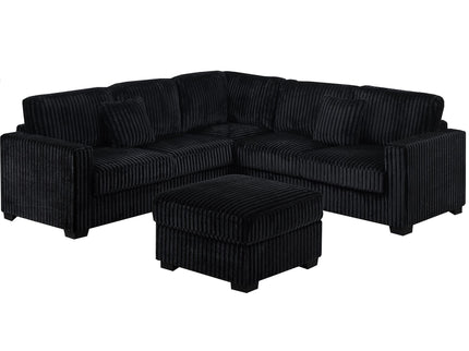 Modern Sectional Set With Cocktail Ottoman