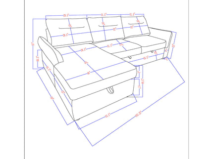 Montana - Sofabed With Storage - Gray