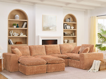 Sectional Sofa With Moveable Ottoman