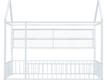 House Frame With Fence And Shelves