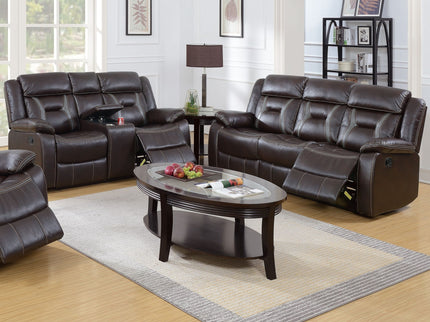 Living Room Set With Pillow Armrest And Tufted Backrest