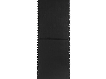 Full Length Mirror With Metal Beaded Frame, Rectangular Oversized Mirror For Living Room Bedroom - Black