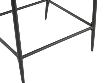 Mid Century Modern Counter Stool Set With Iron Frame