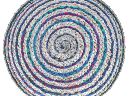 Margo - Handcrafted Round Pouf