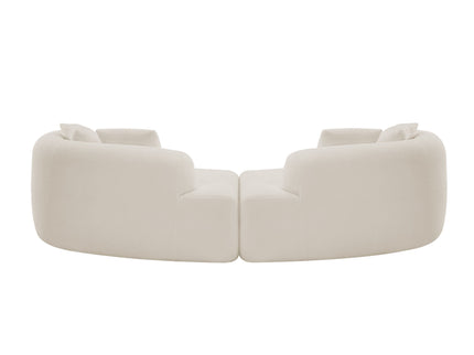 Curved 4 Seater Full Compression Sponge Sofa