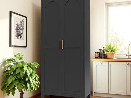 Shapely Doors Cabinet, Metal Storage Cabinet With Doors And Adjustable Shelves