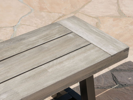 Tranquilizer - Outdoor Acacia Wood Bench With Slat Panel Design